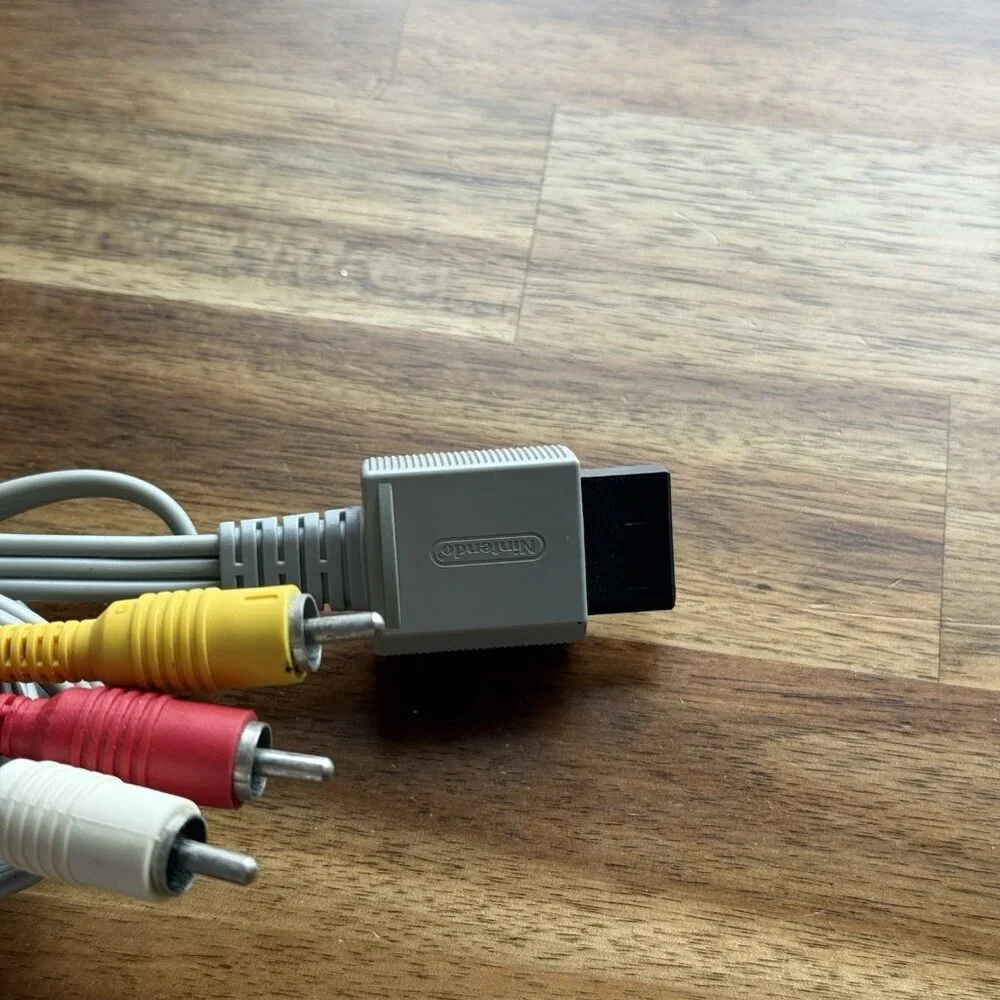 Nintendo Wii AV RCA‎ Audio Video Composite Cable TV Connecting Cord OEM RVL-009